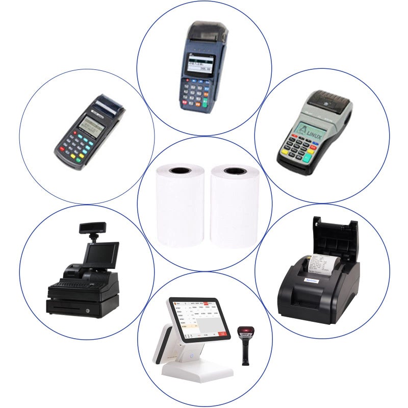 LabelMore 2-1/4 بوصة × 85 بوصة شريط ورقي حراري إيصالات نقدية لفات ورق ورق طابعة POS ممتاز (10 لفات) - Image 4